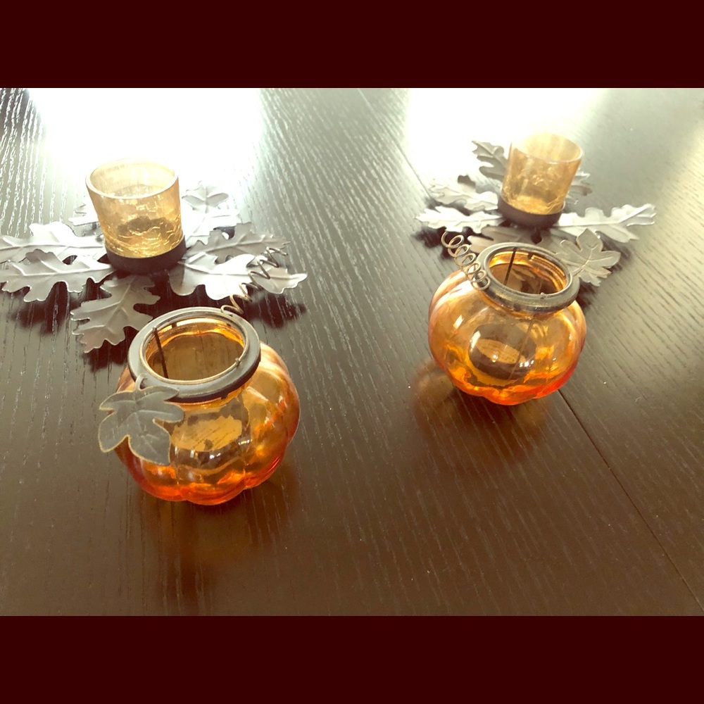 Votive holder - fall decor